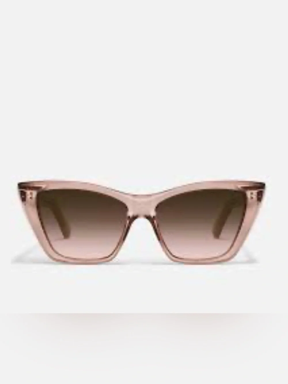 NWT Quay SET IN STONE Cat-Eye Sunglasses DOE frame Pink lens